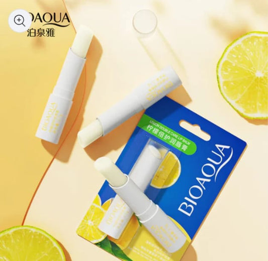 Bioaqua - Lemon Double Moist Lip Balim - 2.7G