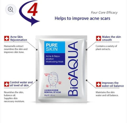 Bioaqua - Acne Removal Facial mask - 1 PC