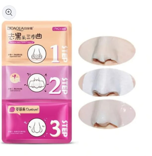 Bioaqua - Blackhead Removing Three-Step Nasal Mask 3x7g