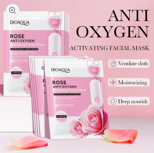 Bioaqua - Rose Anti Oxygen Activating Facial Mask30G